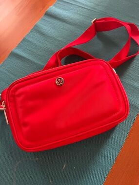 lululemon Bright Red Zip Pouch